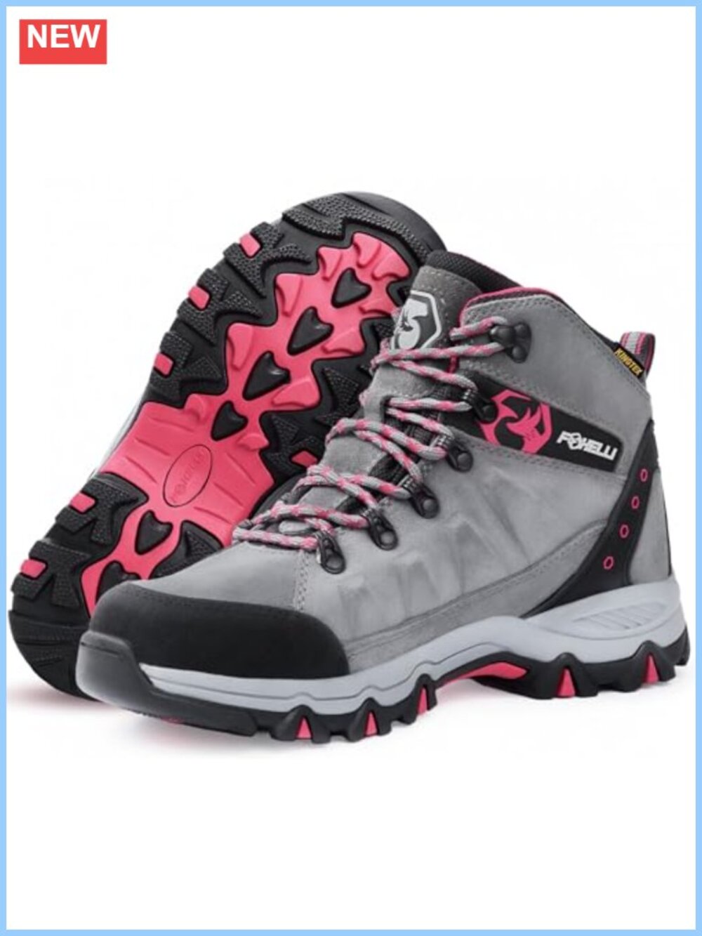 Waterproof Suede Leather Hiking Boots Lightweight Ankle Support